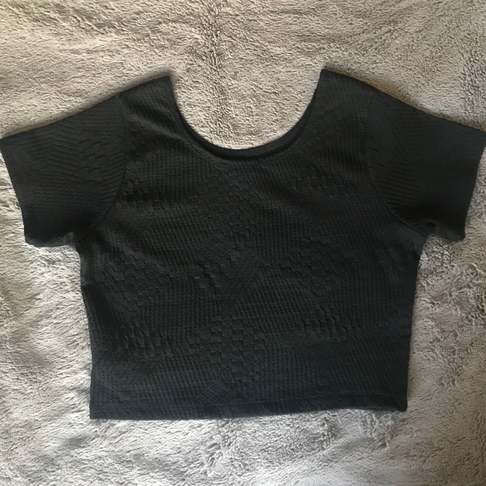 Cotton On Black Crop Top